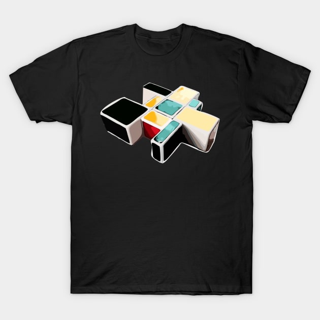 Magic Cube Floppy T-Shirt by RosArt100